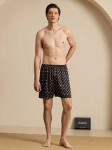 [Musta Ketju] SilkSilky-FI Men's Sleep Shorts 005