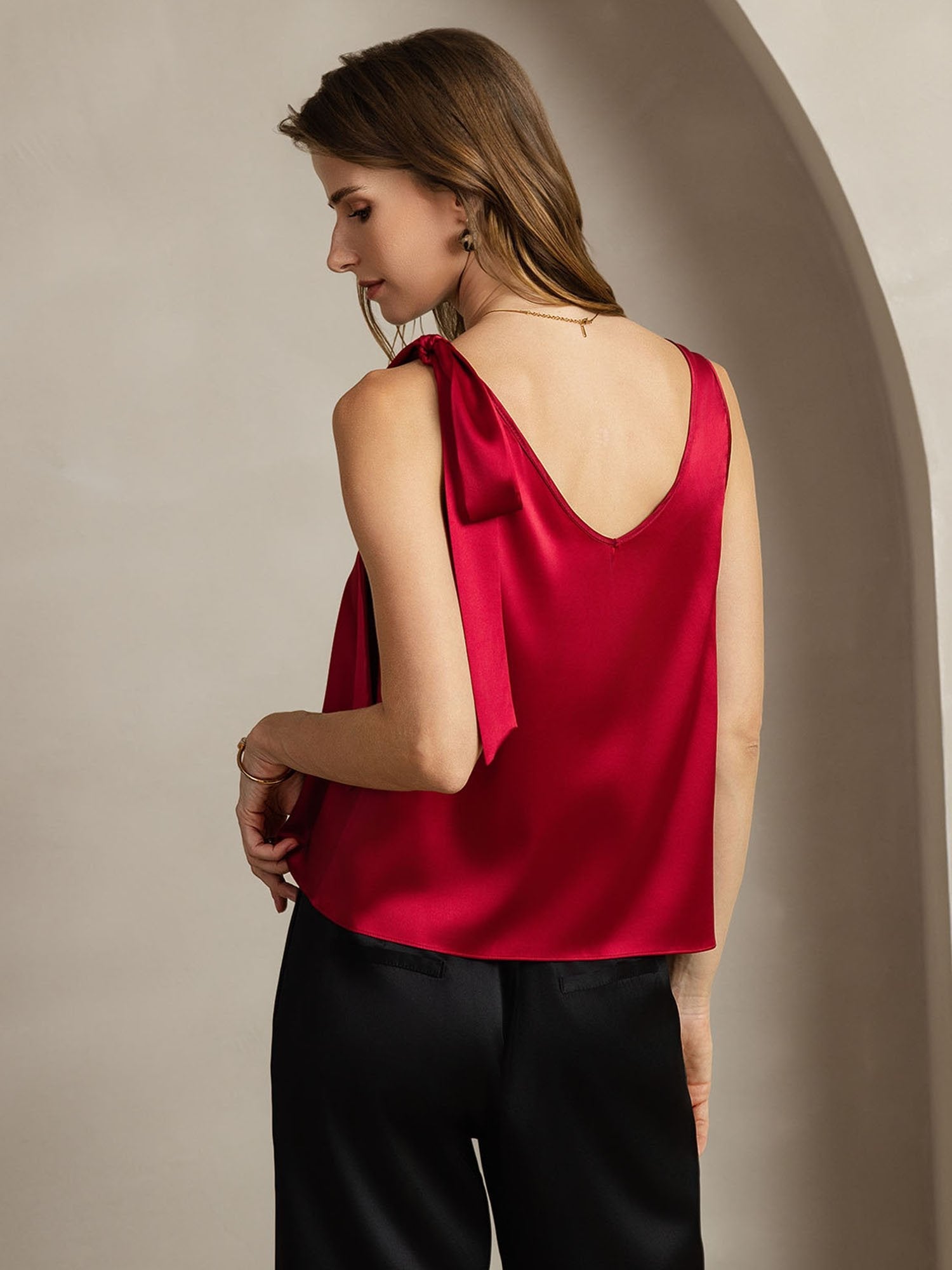 [Viini] SilkSilky-FI 19Momme Womens T-Shirt 002