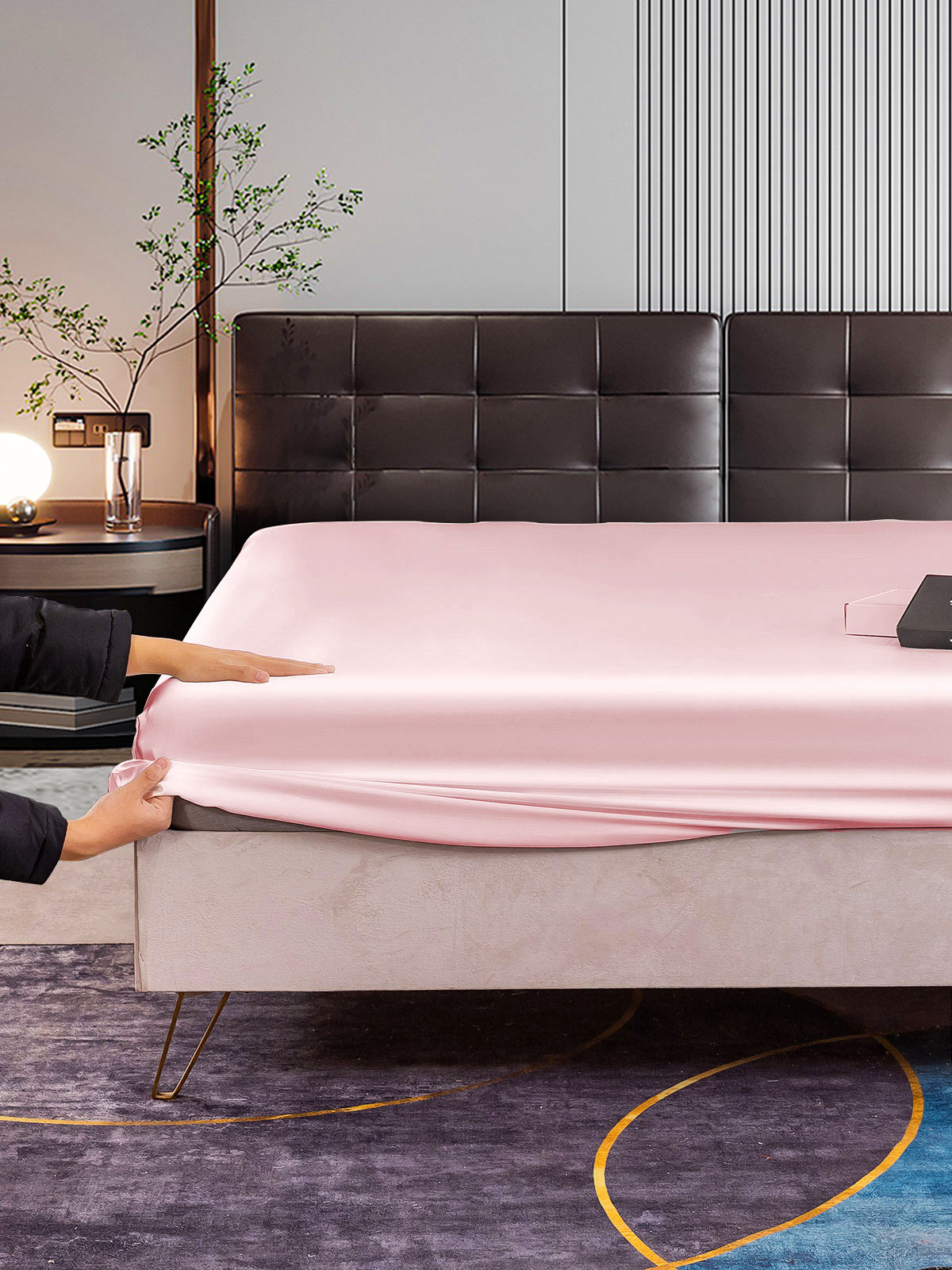 [Pinkki] SilkSilky-FI 22Momme Pure Silk Sheet 005