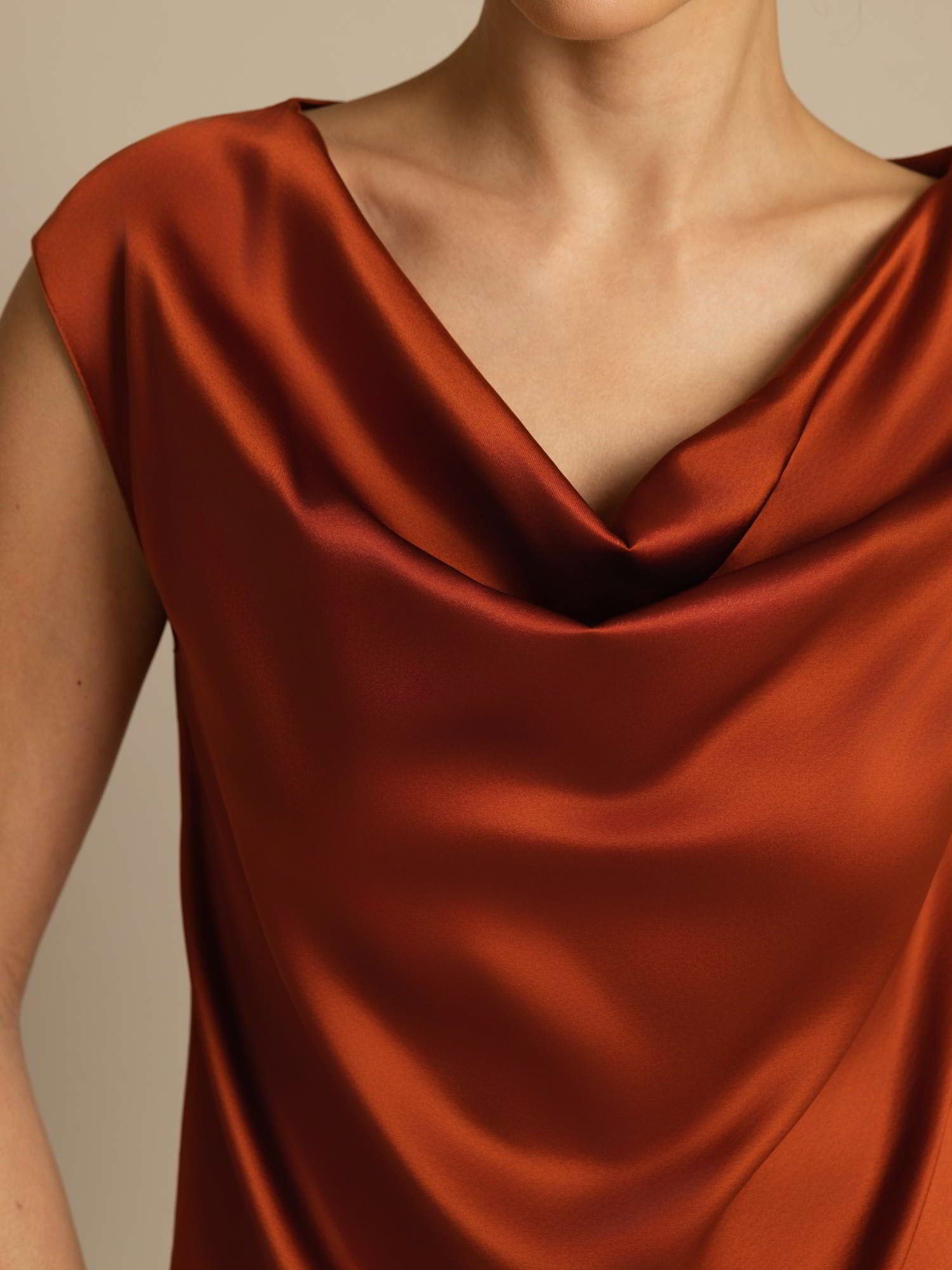 [Karamelli] SilkSilky-FI 19Momme Womens T-Shirt 003