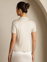 [Harmaa] SilkSilky-FI Short Sleeve Naisten T-paita 002