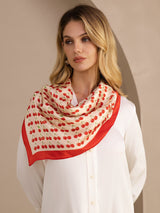 [Beige Kirsikka] SilkSilky-FI Scarf 002