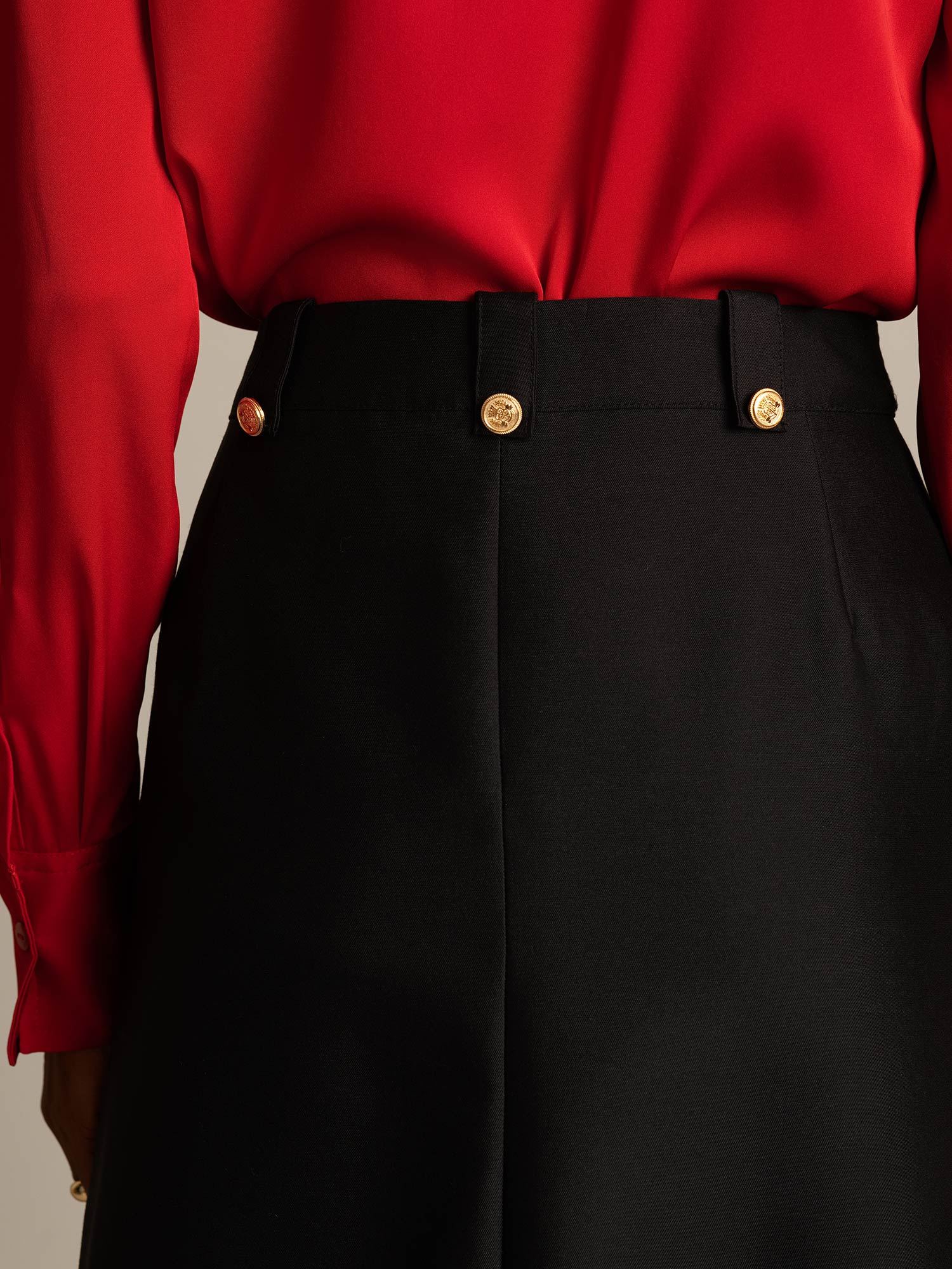 [Musta] SilkSilky-FI 32Momme Silk-Wool Blend Skirt 004,