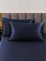 [Tummansininen] SilkSilky-FI 19Momme Pillowcase 004