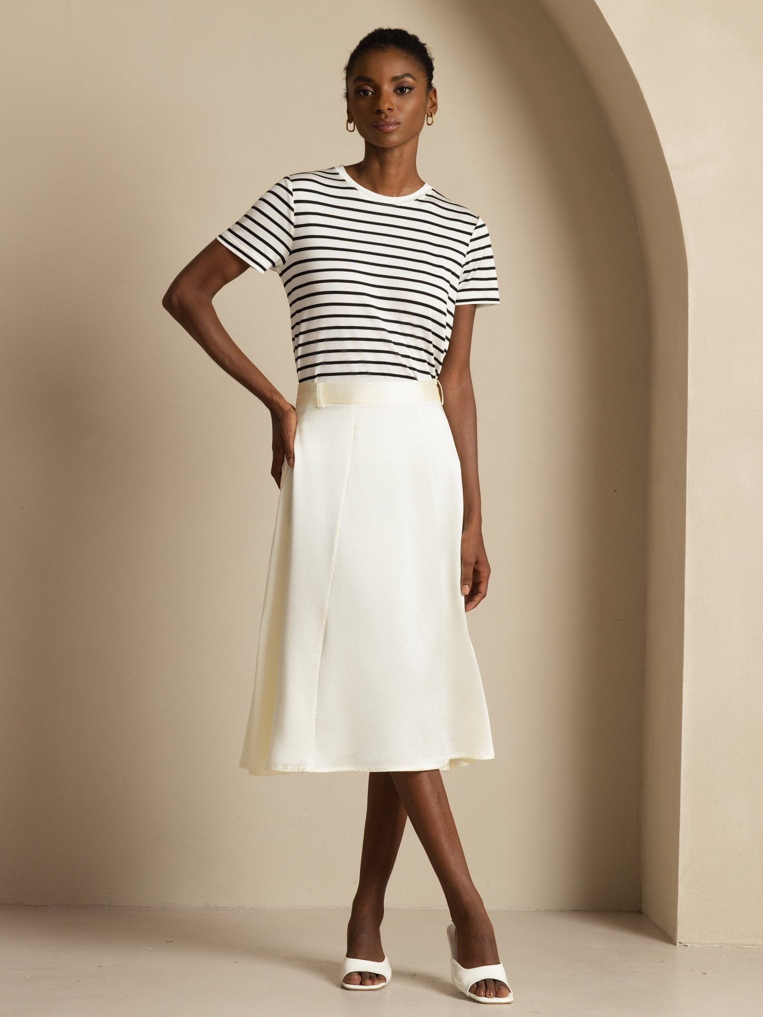 [Norsunluu] SilkSilky-FI 19Momme Silkki Skirt 004