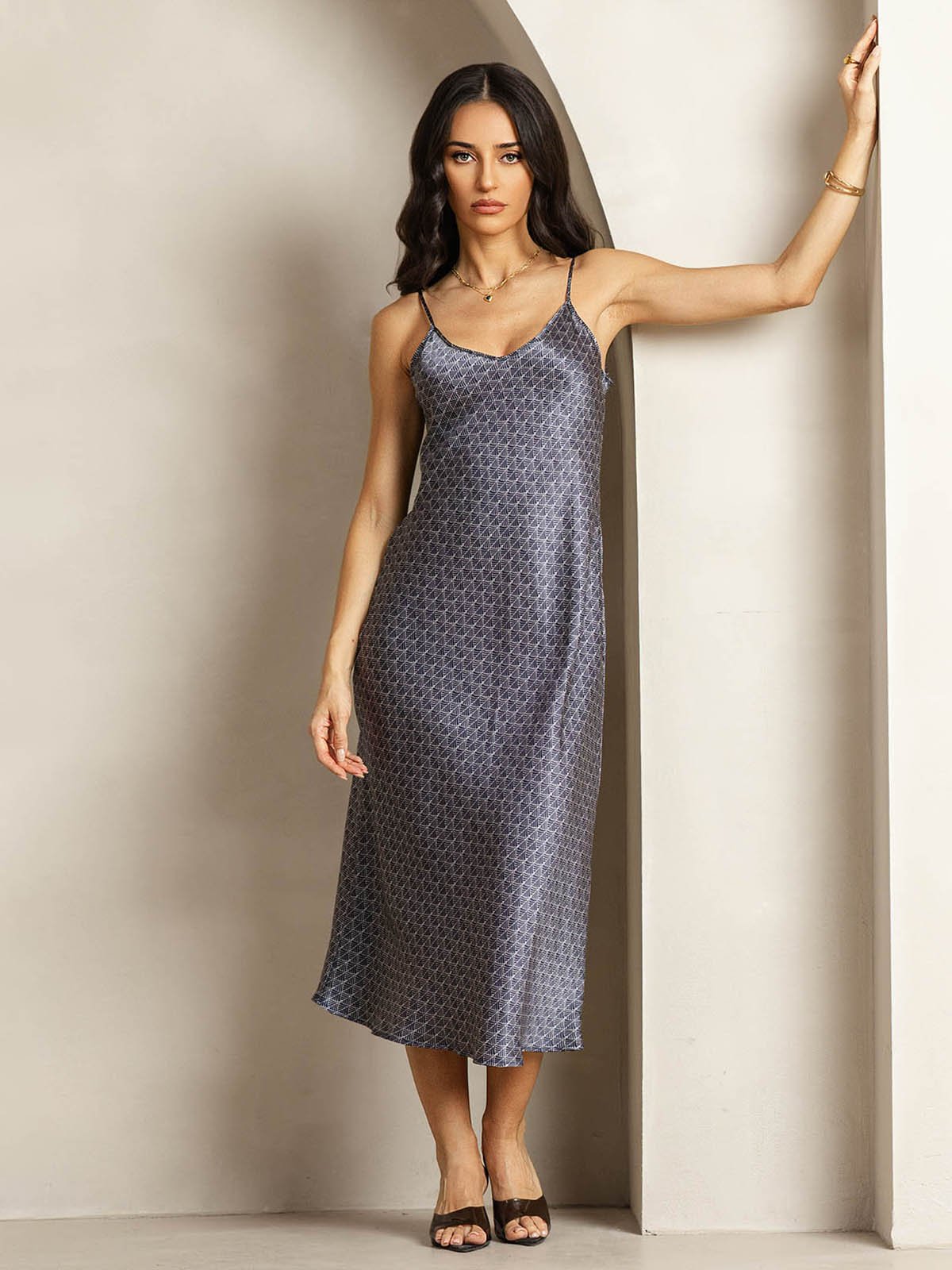 [Laivasto Ginkgo] SilkSilky-FI 19Momme Dress 001