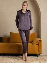 [Purppuranharmaa] SilkSilky-FI Long Sleeve Notkokaulus Naisten Pyjamat 007