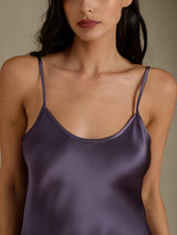 [Purppuranharmaa] SilkSilky-FI Spaghetti Strap V Neck Mekko 004