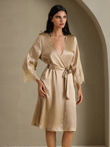 [Samppanja] SilkSilky-FI 3/4 Sleeve Naisten Aamutakki 001