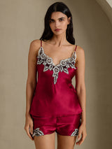 [Viini] SilkSilky-FI Spaghetti Strap V Neck Camisole Setti 001