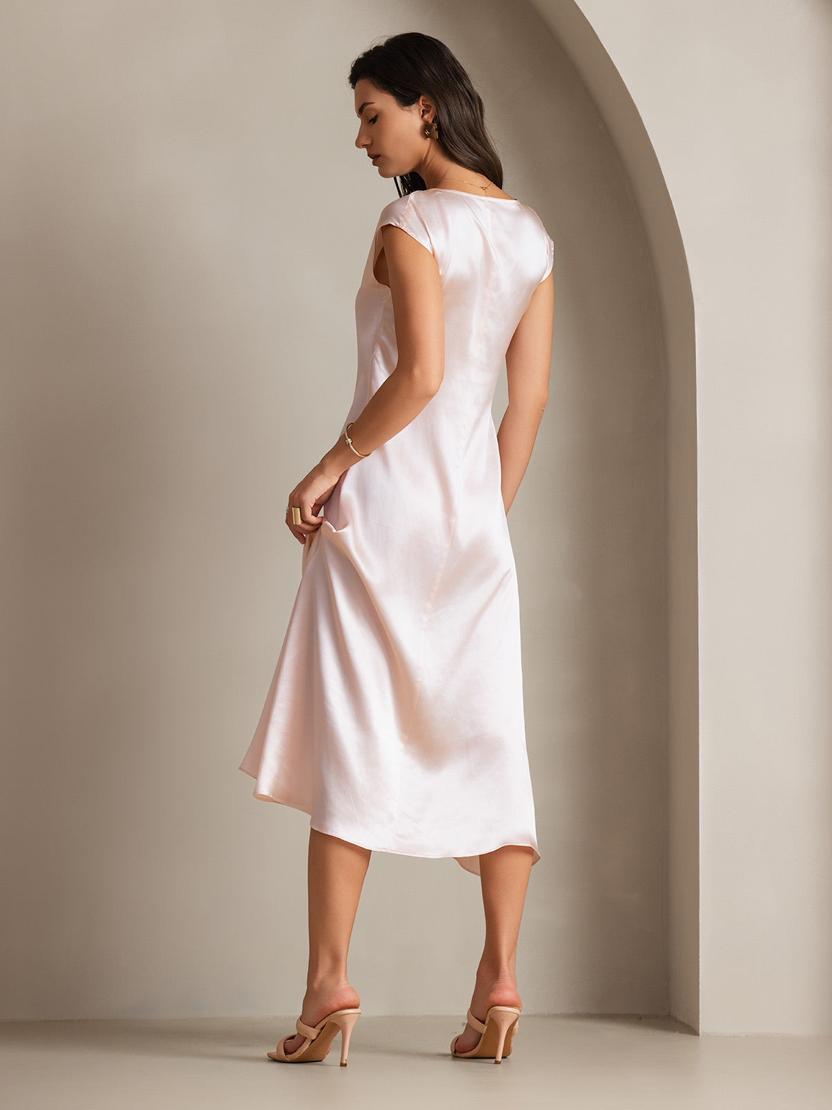 [Pinkki] SilkSilky-FI 19Momme Dress 001