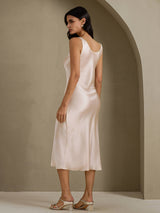 [Beige] SilkSilky-FI Sleeveless Mekko 002