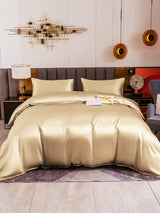 [Beige] SilkSilky-FI 19Momme Vuodevaatteet Setti 005