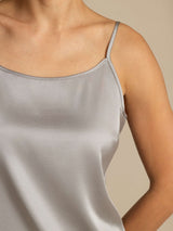 [Griffin Harmaa] SilkSilky-FI Spaghetti Strap Camisole Top 004