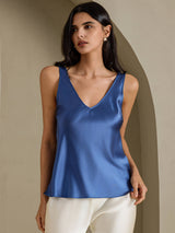 [Aito Petrooli] SilkSilky-FI Sleeveless V Neck Camisole Top 001