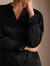 [Musta] SilkSilky-FI Long Sleeve Naisten Puserot 005