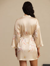 [Samppanja] SilkSilky-FI 3/4 Sleeve Naisten Aamutakki 002