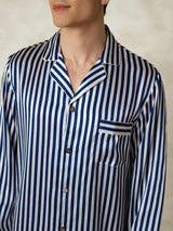 [Laivasto Raita] SilkSilky-FI 19Momme Mens Pajamas 006,