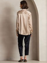 [Samppanja] SilkSilky-FI Long Sleeve Lapel Collar Naisten paita 002