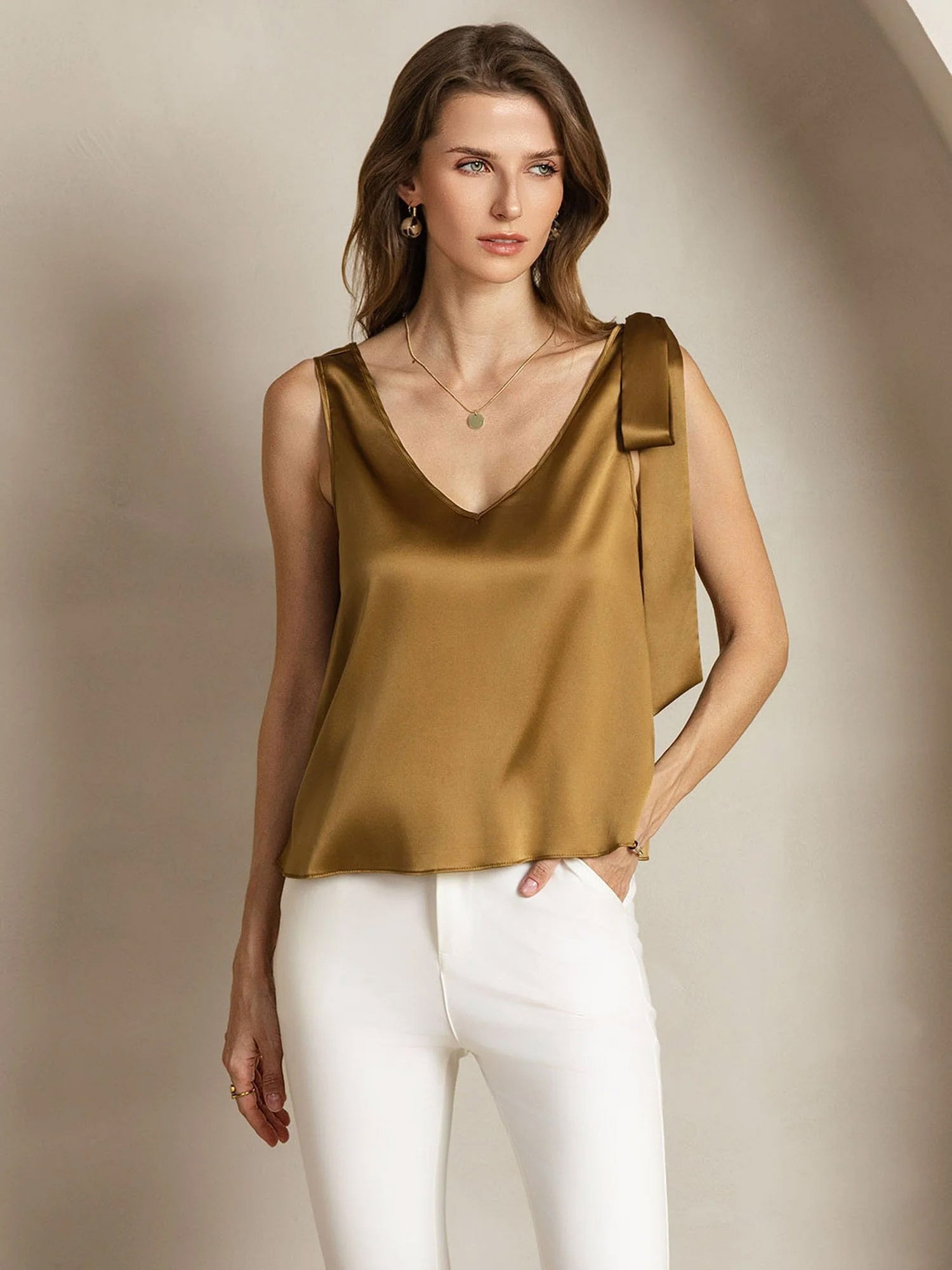 [Pronssi] SilkSilky-FI 19Momme Womens T-Shirt 006