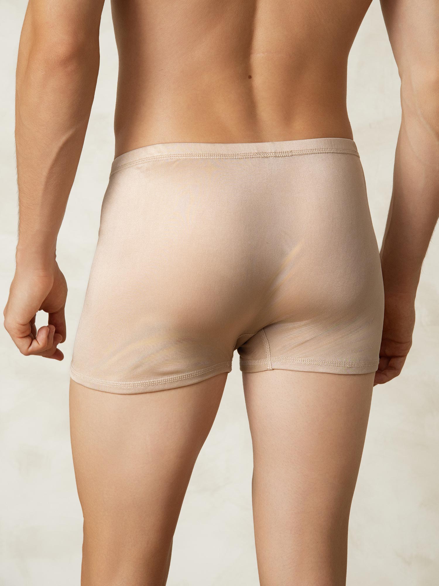 [Beige] SilkSilky-FI Mens Underwear 002