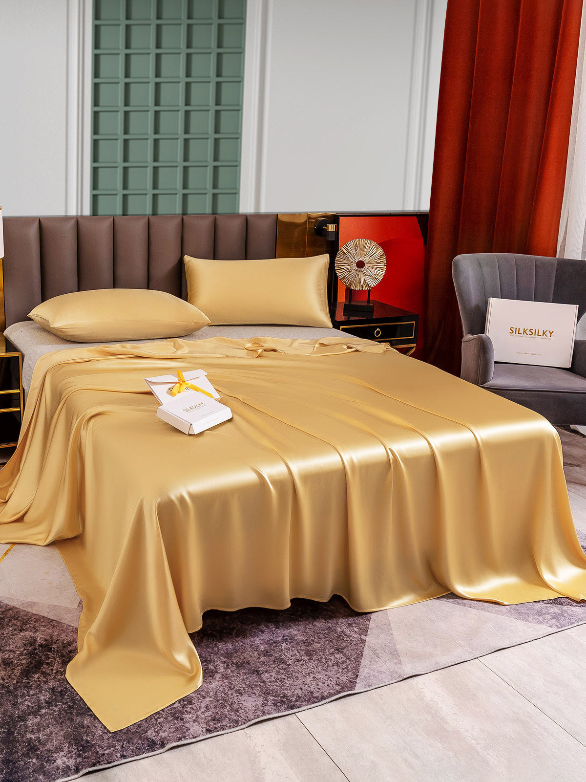 [Samppanja] SilkSilky-FI 25Momme Bedding Set 003