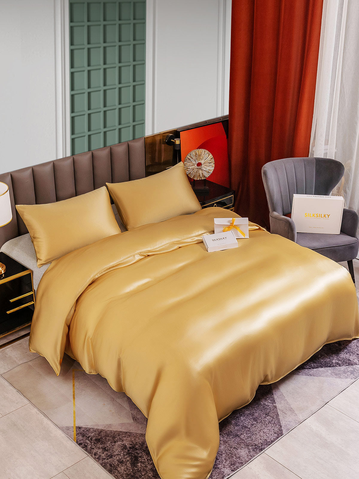 [Samppanja] SilkSilky-FI 25Momme Bedding Set 004