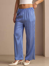 [Sininen Liituraita] SilkSilky-FI Womens Pants 006