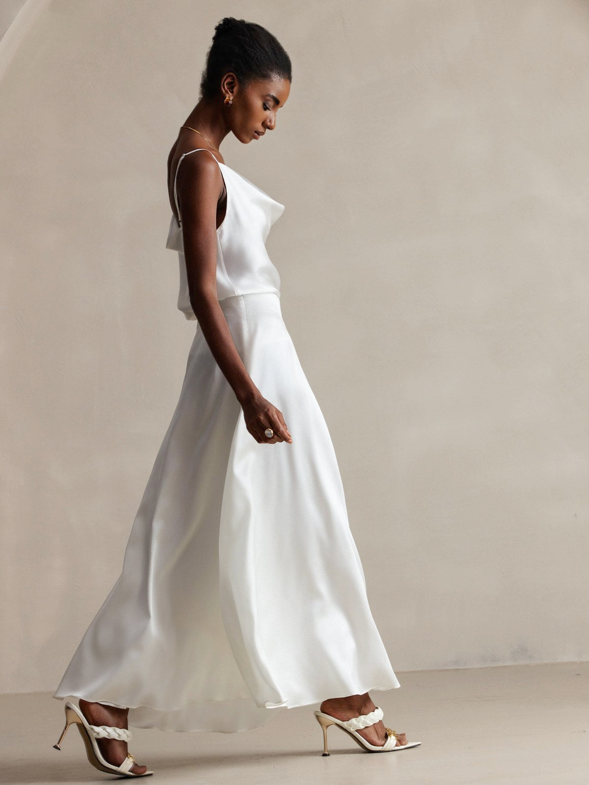 [Valkoinen] SilkSilky-FI 19Momme Camisoles 005