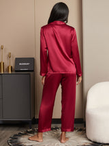 [Viini] SilkSilky-FI Long Sleeve Notkokaulus Naisten Pyjamat 002