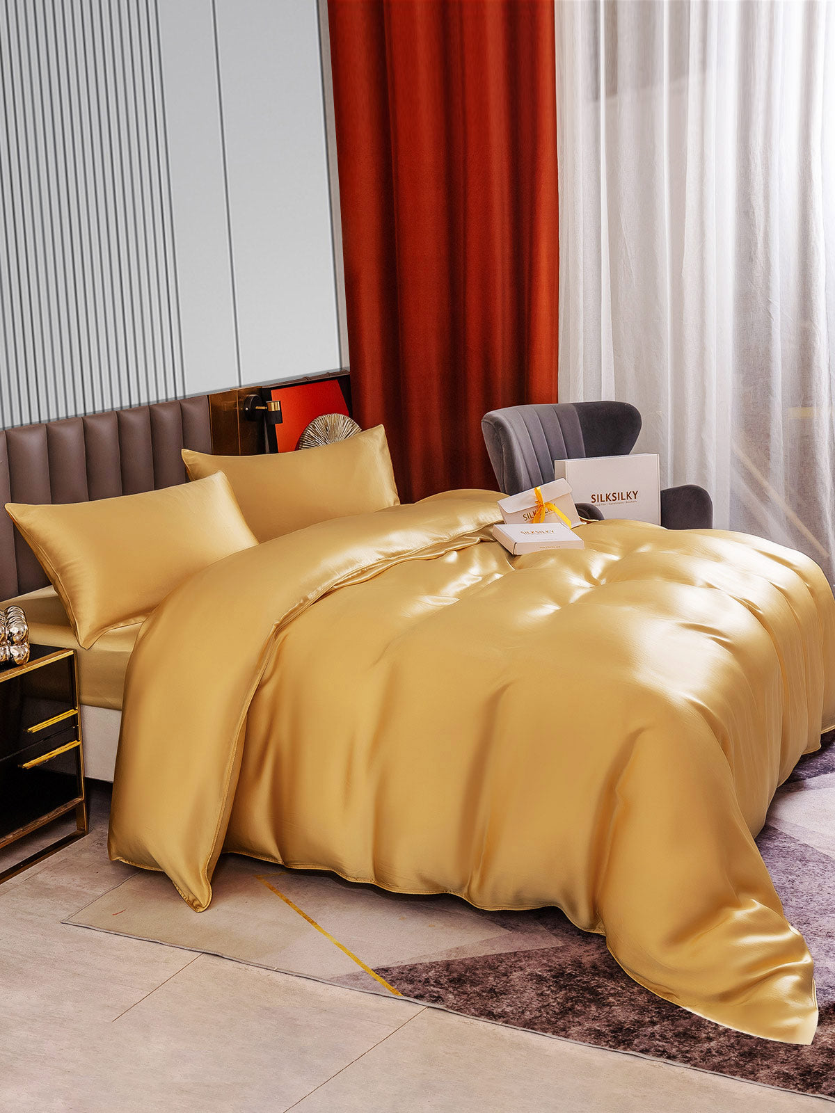 [Samppanja] SilkSilky-FI 22Momme Bedding Set 004