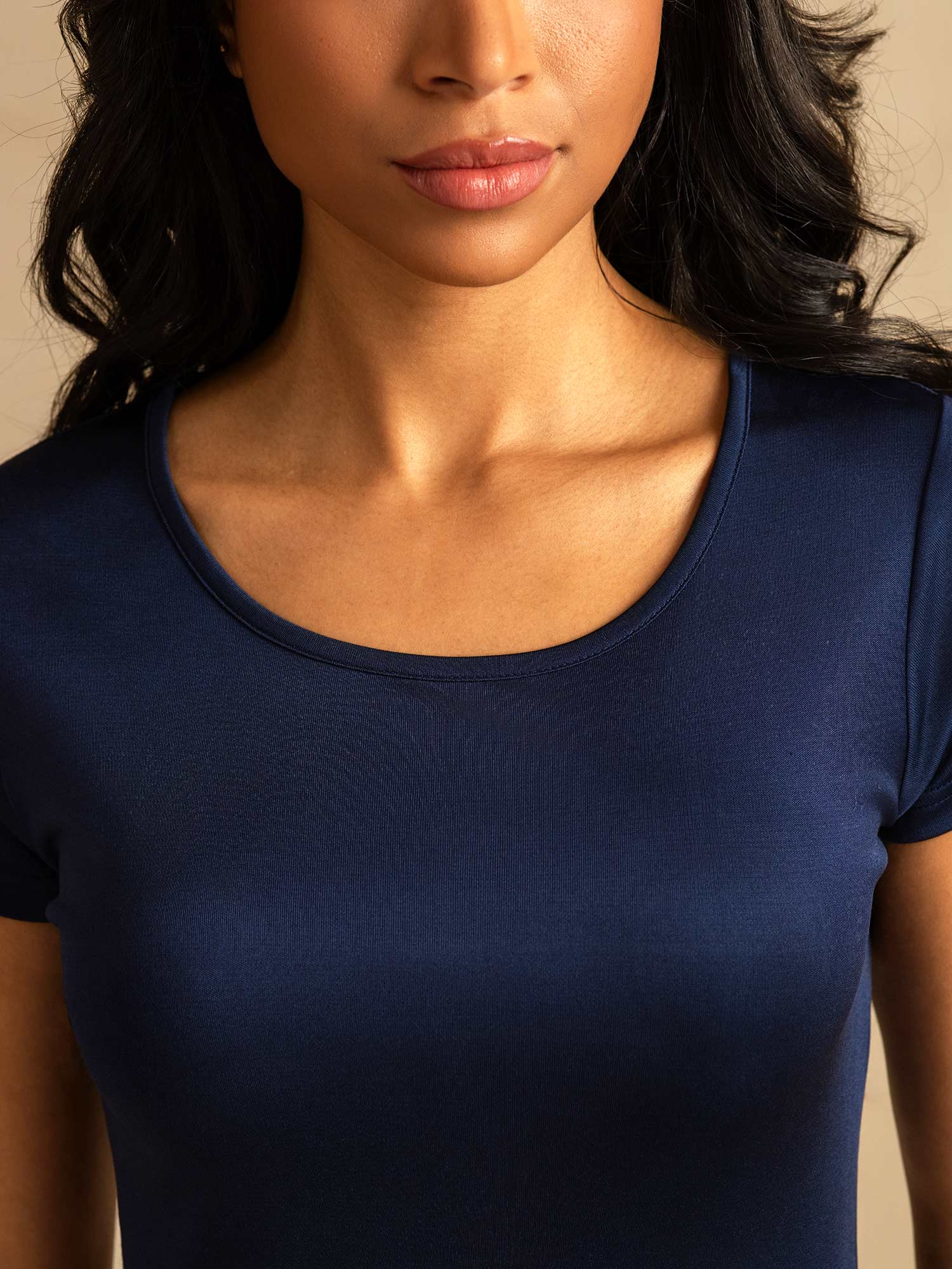 [Tummansininen] SilkSilky-FI Womens Loungewear 004,