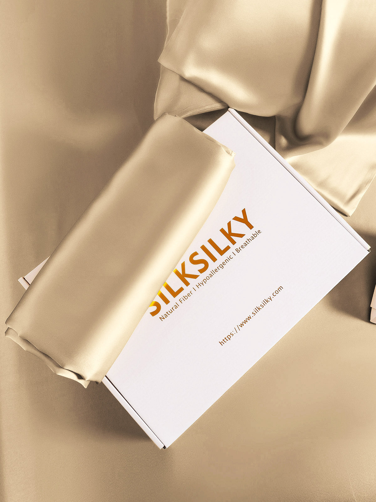 [Beige] SilkSilky-FI 22Momme Pillowcase 006