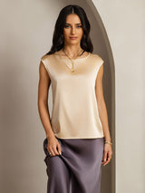 [Samppanja] SilkSilky-FI Cap Sleeve Round Neck Naisten T-paita 001