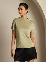 [Kuivattu Yrtti] SilkSilky-FI Short Sleeve Naisten T-paita 001