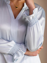 [Taivaansininen] SilkSilky-FI Long Sleeve Naisten Puserot 005
