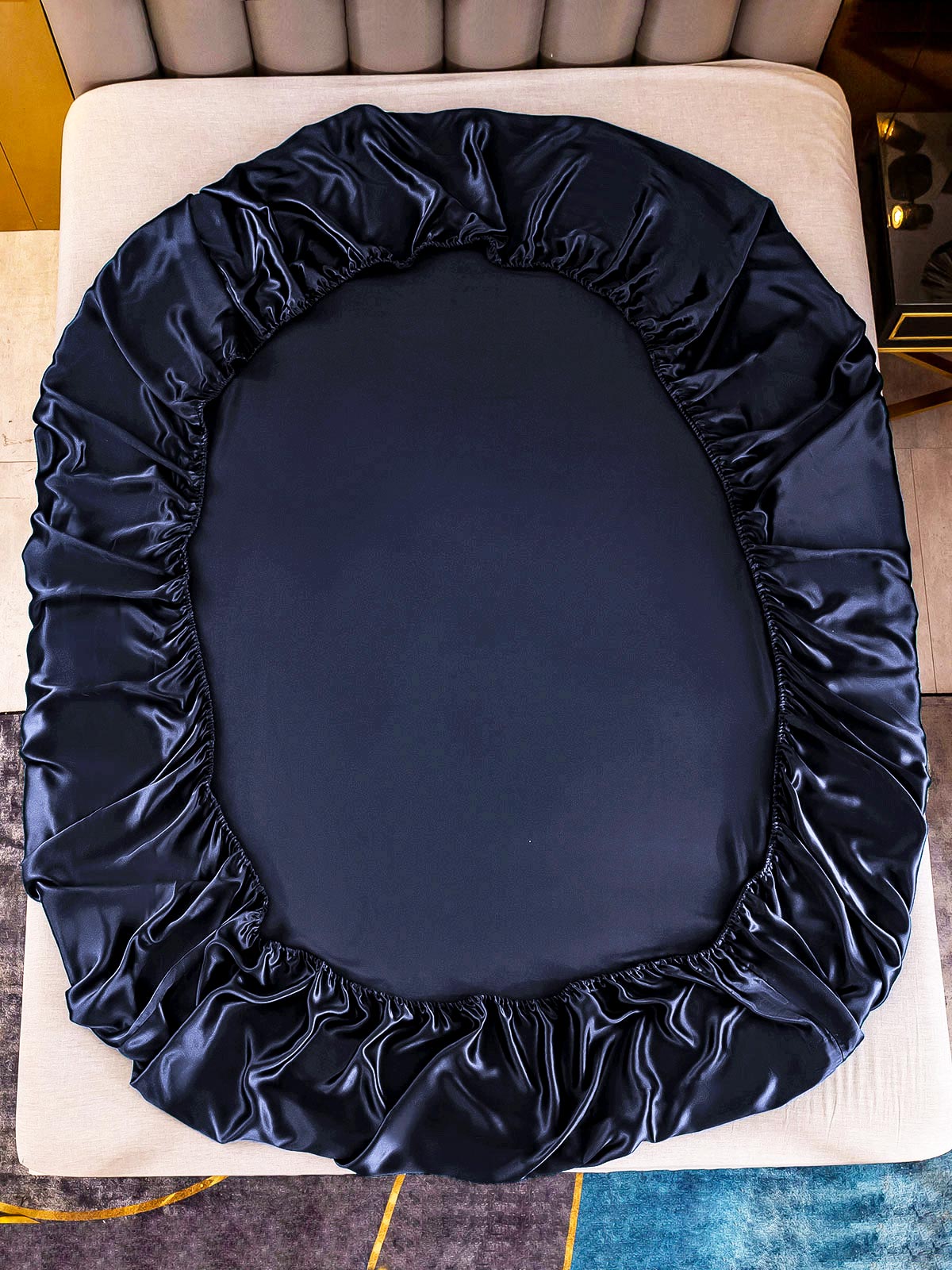 [Tummansininen] SilkSilky-FI 25Momme Bedding Set 003