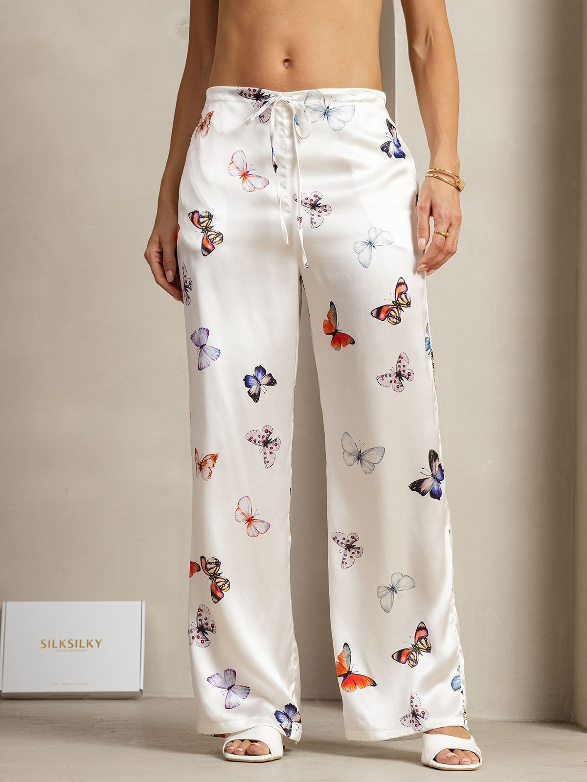 [Valkoinen Perhonen] SilkSilky-FI 19Momme Womens Pants 001
