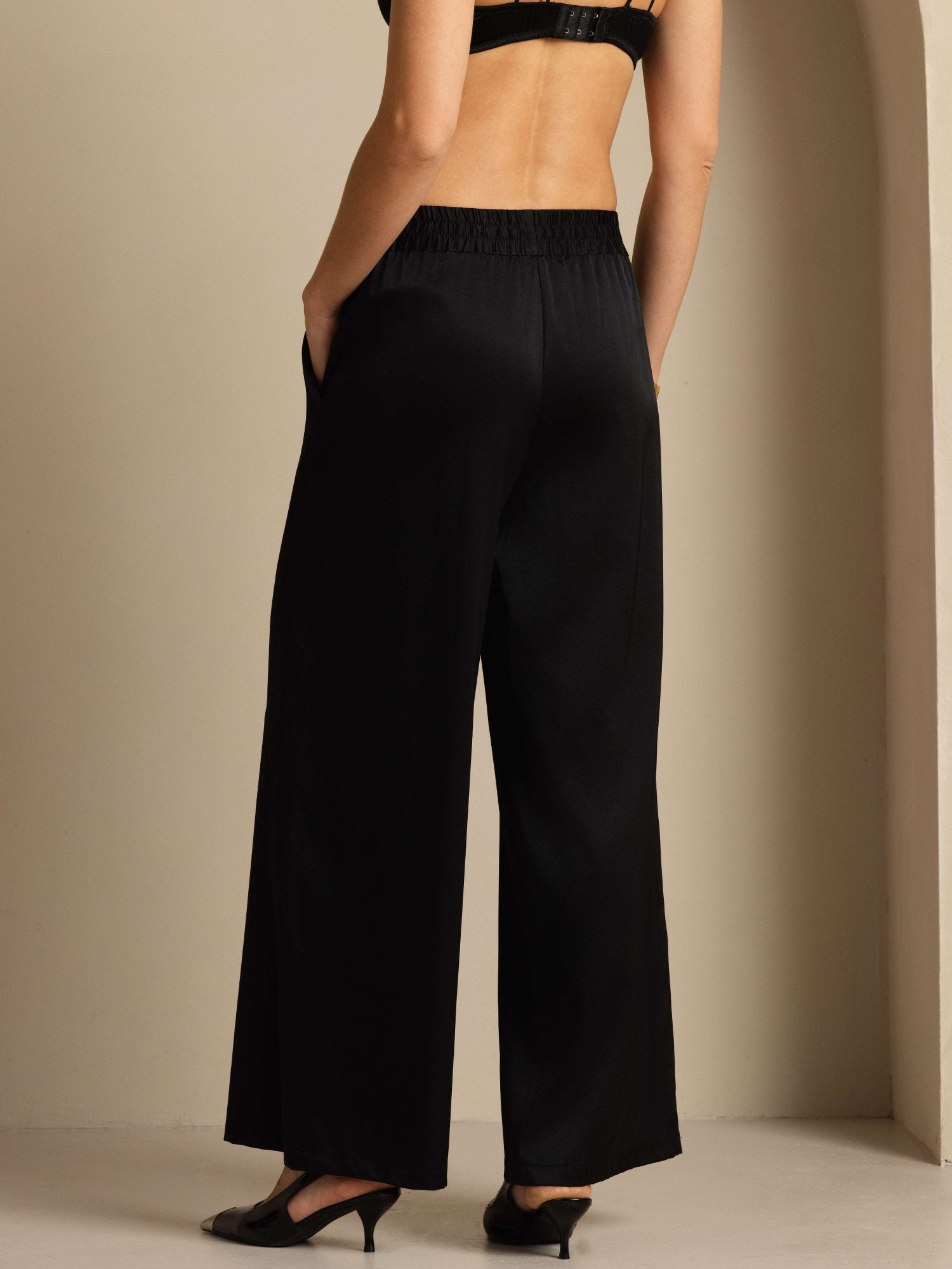 [Musta] SilkSilky-FI 19Momme Womens Pants 002