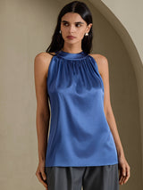 [Aito Petrooli] SilkSilky-FI Sleeveless Halterneck Naisten T-paita 001