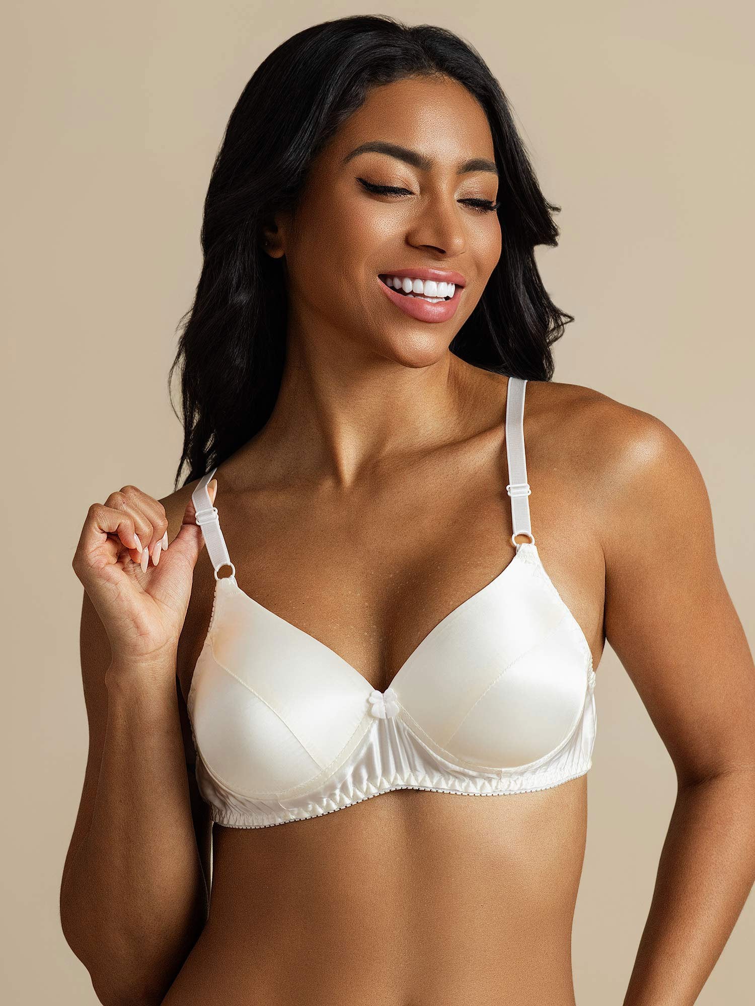 [Valkoinen] SilkSilky-FI Bra 001,