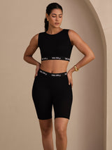 [Musta] SilkSilky-FI Sleeveless Crew Neck Camisole Top 005