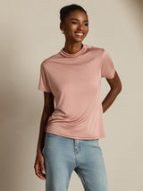 [Pinkki] SilkSilky-FI Short Sleeve Naisten T-paita 006