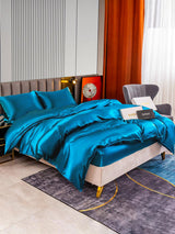 [Sinivihreä] SilkSilky-FI 22Momme Bedding Set 005,