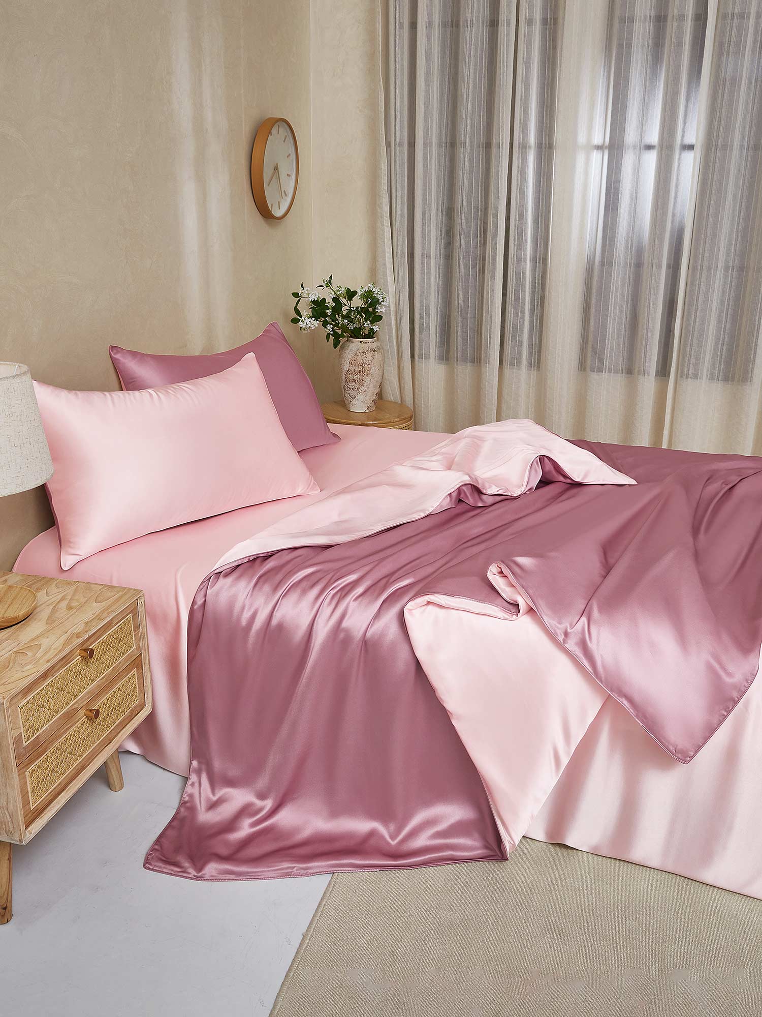 [VaaleanMauve+VaaleaPinkki] SilkSilky-FI 22Momme Bedding Set 003,