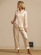 [Samppanja] SilkSilky-FI Long Sleeve Notkokaulus Naisten Pyjamat 006