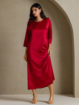 [Viini] SilkSilky-FI 3/4 Sleeve Round Neck Mekko 005