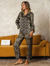 [Leopardi] SilkSilky-FI Naisten Pyjamat 005