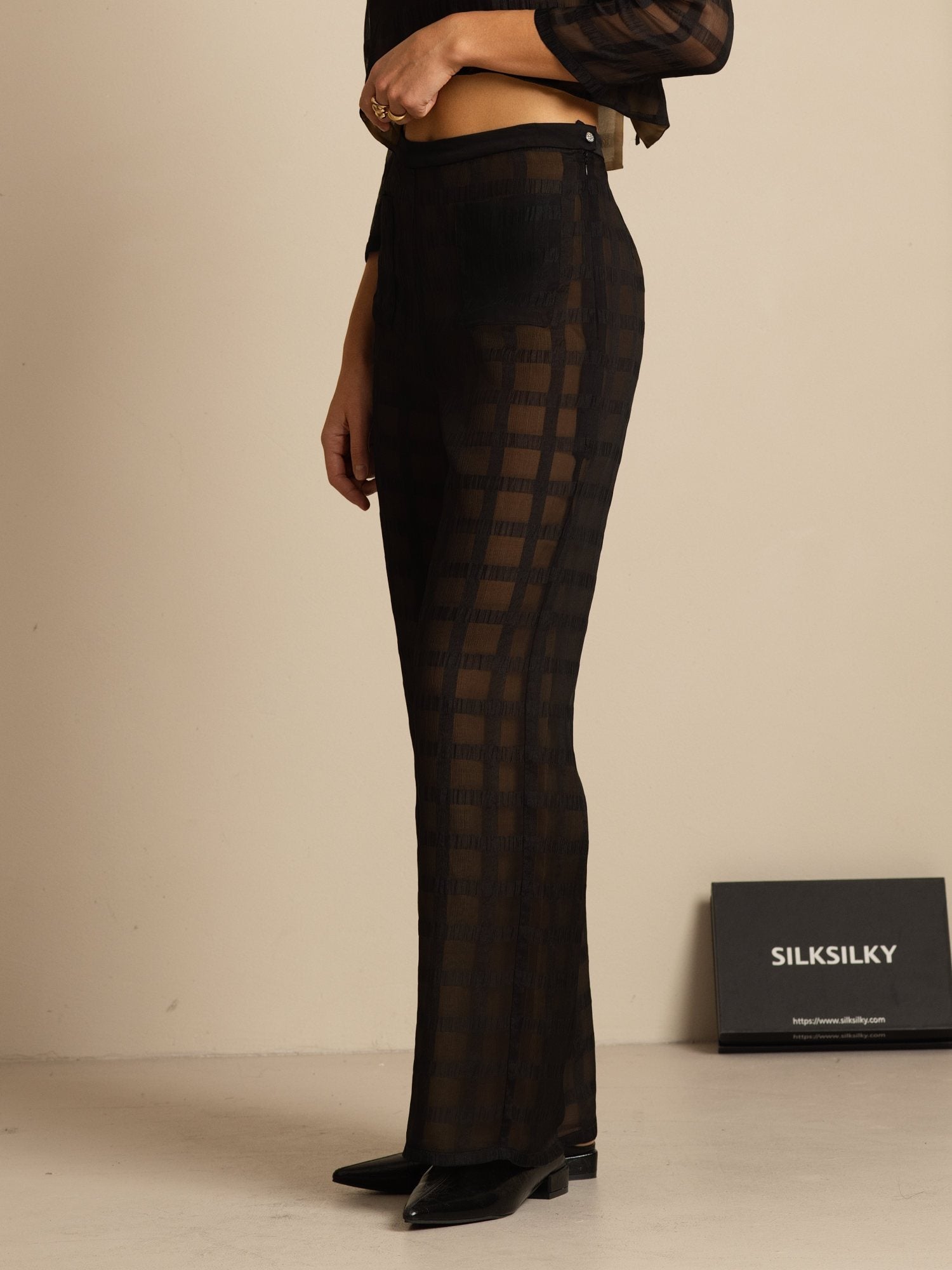 [Musta] SilkSilky-FI Womens Pants 004