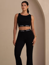 [Musta] SilkSilky-FI Sleeveless Crew Neck Women's Outfit Sets 003